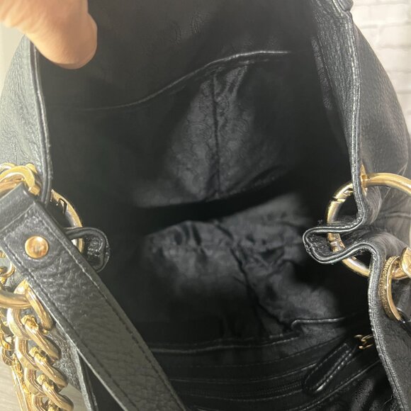 MICHAEL KORS Bedford Pebble Leather Large Convertible Shoulder Bag Black - Picture 6 of 6